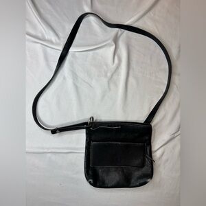 ellemenno Black Genuine Leather Shoulder Bag vintage